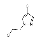 1H-Pyrazole,4-chloro-1-(2-chloroethyl)-(9CI)结构式