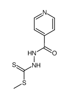 N'-(pyridine-4-carbonyl) hydrazine carbodithioic acid methyl ester Structure