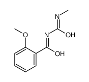 2-methoxy-N-(methylcarbamoyl)benzamide结构式