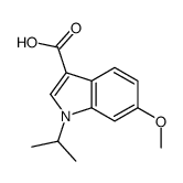 6-methoxy-1-propan-2-ylindole-3-carboxylic acid结构式