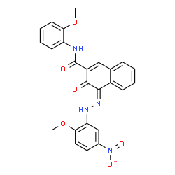 3-hydroxy-4-[(2-methoxy-5-nitrophenyl)azo]-N-(2-methoxyphenyl)naphthalene-2-carboxamide picture