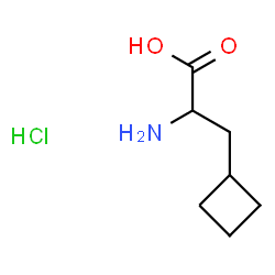 Cyclobutanepropanoic acid, a-amino-, hydrochloride Structure