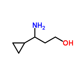 3-AMINO-3-CYCLOPROPYL-PROPAN-1-OL Structure
