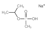 Methylphosphonic acid isopropyl ester sodium salt Structure
