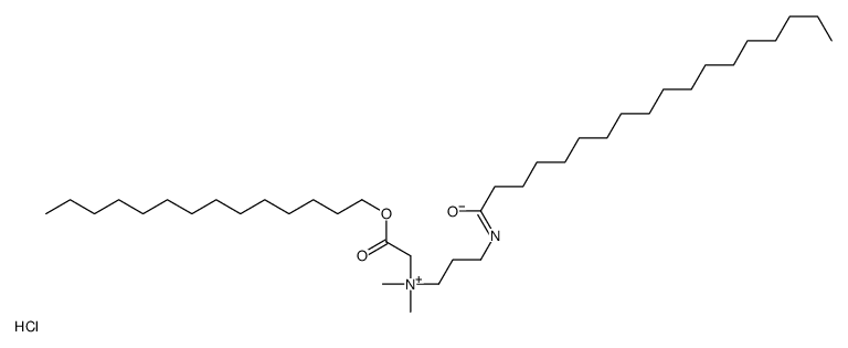 dimethyl[3-[(1-oxooctadecyl)amino]propyl][2-oxo-2-(tetradecyloxy)ethyl]ammonium chloride Structure