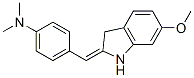 4-[(6-Methoxy-1H-indol-2(3H)-ylidene)methyl]-N,N-dimethylaniline structure