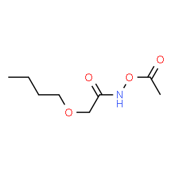 Acetamide,N-(acetyloxy)-N-butoxy- structure