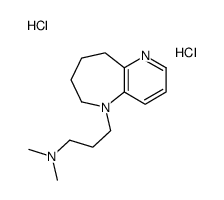 N,N-dimethyl-3-(6,7,8,9-tetrahydropyrido[3,2-b]azepin-5-yl)propan-1-amine,dihydrochloride结构式