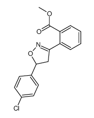 Methyl 2-[5-(4-chlorophenyl)-2-isoxazolin-3-yl]benzoate Structure