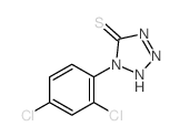 1-(2,4-dichlorophenyl)-2H-tetrazole-5-thione结构式