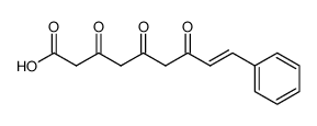 9-Phenyl-3.5.7-trioxo-nonen-(8)-saeure结构式