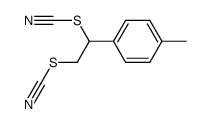 (1,2-dithiocyanatoethyl)-4-methylbenzene结构式