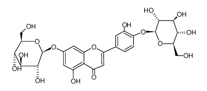 luteolin 4'-O-β-D-glucopyranoside 7-O-β-D-glucopyranoside Structure