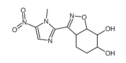 3-(1-methyl-5-nitroimidazol-2-yl)-3a,4,5,6,7,7a-hexahydro-1,2-benzoxazole-6,7-diol Structure