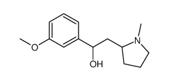 α-(3-Methoxyphenyl)-1-methyl-2-pyrrolidineethanol Structure
