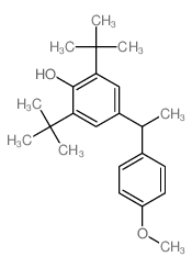 4-[1-(4-methoxyphenyl)ethyl]-2,6-ditert-butyl-phenol结构式