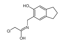 2-chloro-N-[(6-hydroxy-2,3-dihydro-1H-inden-5-yl)methyl]acetamide Structure