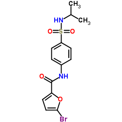 5-Bromo-N-[4-(isopropylsulfamoyl)phenyl]-2-furamide Structure