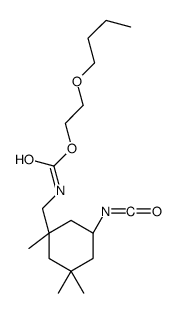 [(5-Isocyanato-1,3,3-trimethylcyclohexyl)methyl]carbamic acid 2-butoxyethyl ester结构式