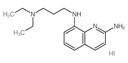 2,8-Quinolinediamine,N8-[3-(diethylamino)propyl]-, hydriodide (1:2)结构式