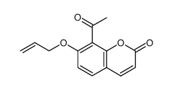 8-Acetyl-7-(allyloxy)coumarin结构式