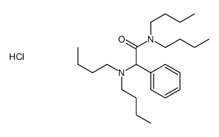 N,N-dibutyl-2-(dibutylamino)-2-phenyl-acetamide hydrochloride结构式