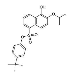 1-hydroxy-2-isopropoxy-5-(p-tertbutylphenoxysulfonyl)naphthalene结构式