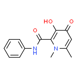 2-Pyridinecarboxamide,1,4-dihydro-3-hydroxy-1,6-dimethyl-4-oxo-N-phenyl-结构式