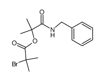 1-(benzylamino)-2-methyl-1-oxopropan-2-yl 2-bromo-2-methylpropanoate结构式