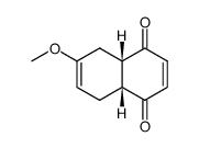 (+/-)-6-methoxy-(4arH,8acH)-4a,5,8,8a-tetrahydro-naphthoquinone-(1,4) Structure