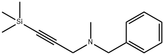 N-Methyl-N-[3-(trimethylsilyl)-2-propynyl]benzenemethanamine结构式