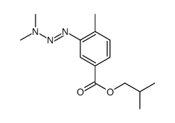2-methylpropyl 3-(dimethylaminodiazenyl)-4-methylbenzoate结构式