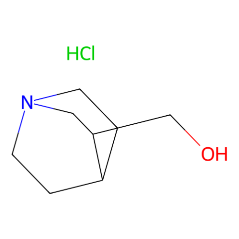 1-Azabicyclo[2.2.2]oct-3-ylmethanol hydrochloride (1:1)结构式