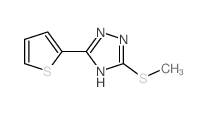 3-methylsulfanyl-5-thiophen-2-yl-1H-1,2,4-triazole structure