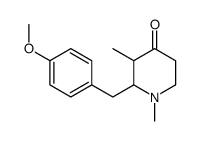 2-[(4-methoxyphenyl)methyl]-1,3-dimethylpiperidin-4-one Structure