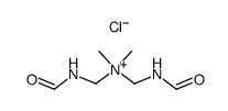 1-formamido-N-(formamidomethyl)-N,N-dimethylmethanaminium chloride Structure