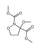 methyl-2-carbomethoxy-3-methoxyisoxazolidine-3-carboxylate结构式