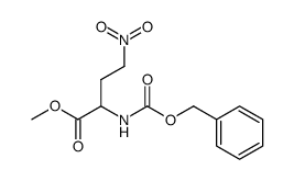 methyl Nα-benzyloxycarbonylamino-γ-nitrobutyrate结构式