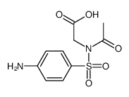 2-[acetyl-(4-aminophenyl)sulfonylamino]acetic acid Structure