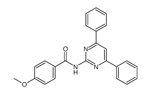 N-(4,6-diphenylpyrimidin-2-yl)-4-methoxybenzamide结构式