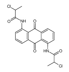 1,5-bis-(2-chloropropionamido)-9,10-anthracenedione Structure