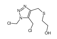 2-[[1,5-bis(chloromethyl)triazol-4-yl]methylsulfanyl]ethanol Structure