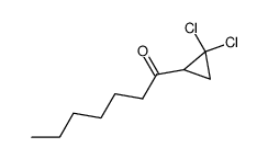 1-heptanoyl-2,2-dichlorocyclopropane结构式