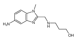 3-[(5-amino-1-methylbenzimidazol-2-yl)methylamino]propan-1-ol Structure