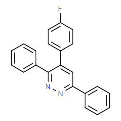 PYRIDAZINE, 4-(4-FLUOROPHENYL)-3,6-DIPHENYL-结构式