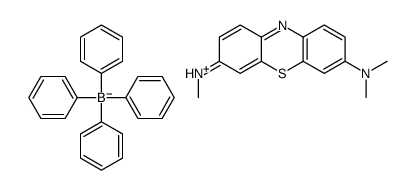 3-(dimethylamino)-7-(methylamino)phenothiazin-5-ium tetraphenylborate Structure