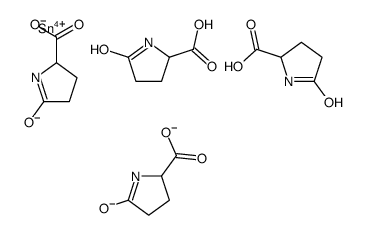 tin tetrakis(5-oxo-DL-prolinate)结构式