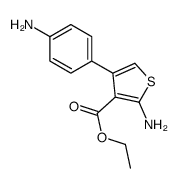 ethyl 2-amino-4-(4-aminophenyl)thiophene-3-carboxylate Structure