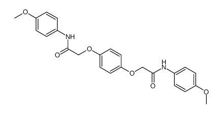 2-[4-[2-(4-methoxyanilino)-2-oxoethoxy]phenoxy]-N-(4-methoxyphenyl)acetamide结构式