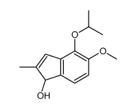5-methoxy-2-methyl-4-propan-2-yloxy-1H-inden-1-ol Structure